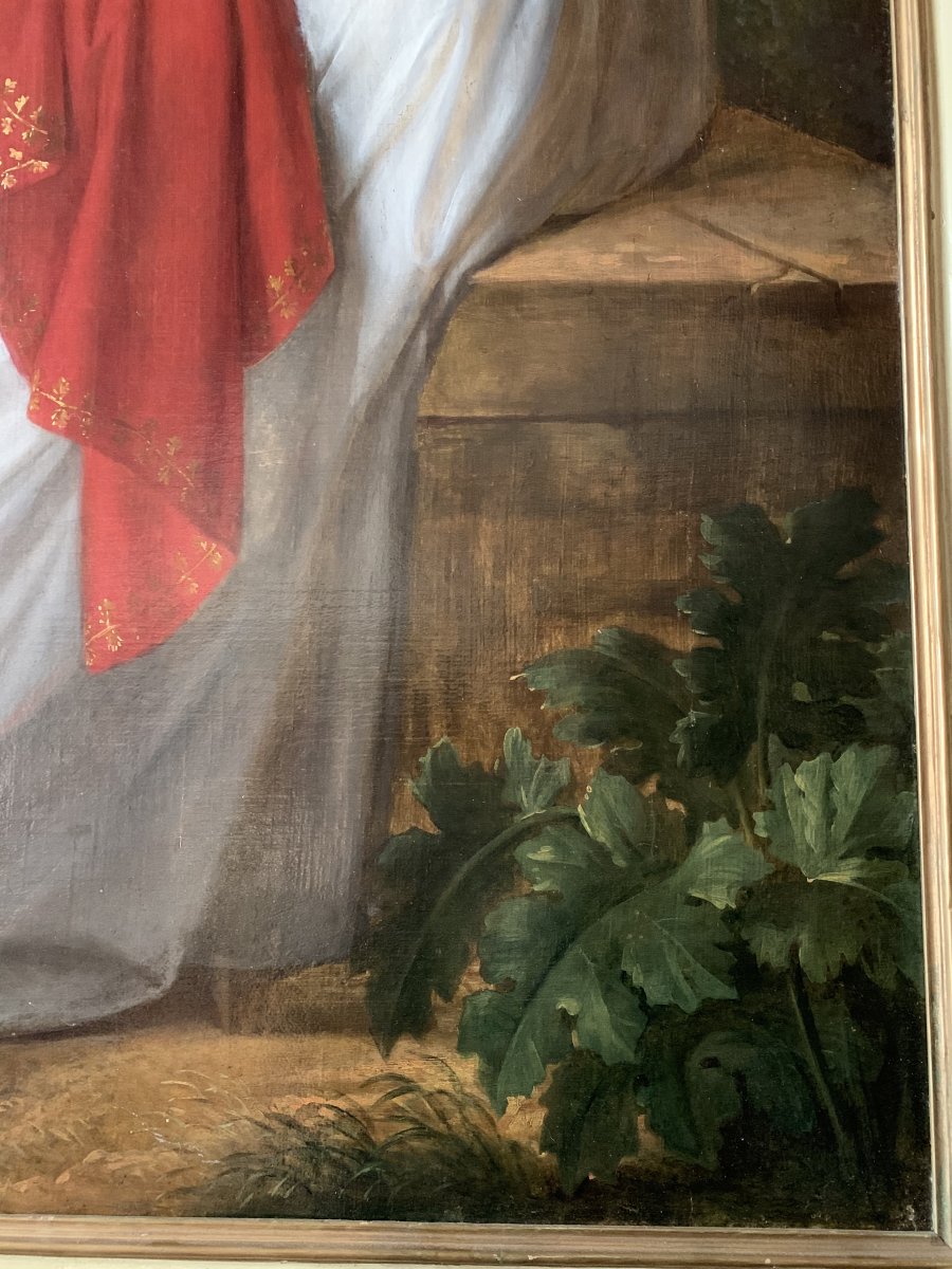 Portrait d'Une Jeune Femme Noble Dans La Campagne Toscane, Fin Du XVIIIe Siècle.-photo-4
