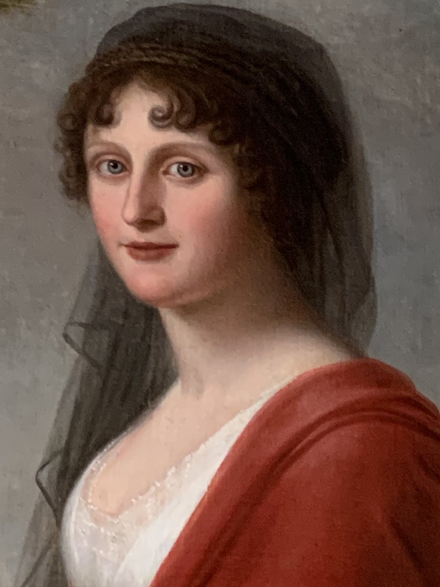 Portrait d'Une Jeune Femme Noble Dans La Campagne Toscane, Fin Du XVIIIe Siècle.-photo-5