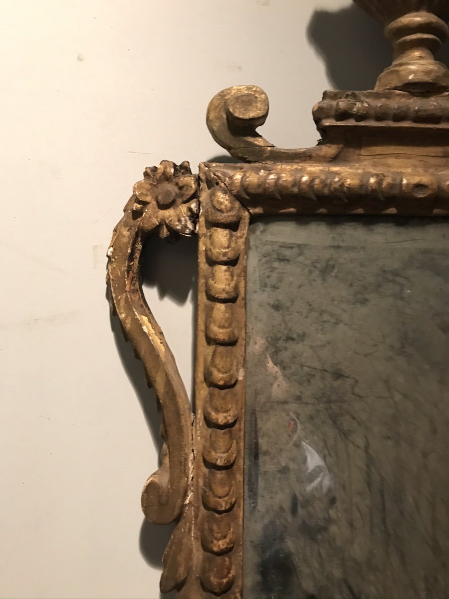 Petit Miroir Toscan Du XVIIIe Siècle. -photo-3