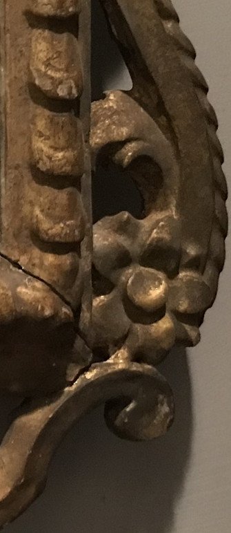 Petit Miroir Toscan Du XVIIIe Siècle. -photo-4