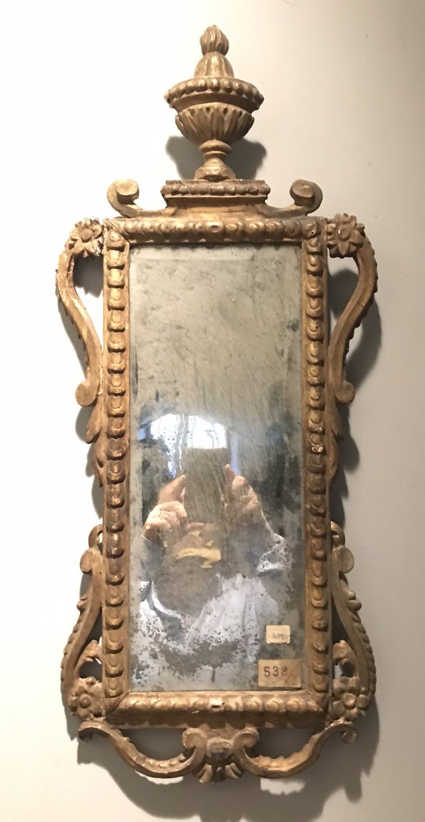 Petit Miroir Toscan Du XVIIIe Siècle. 