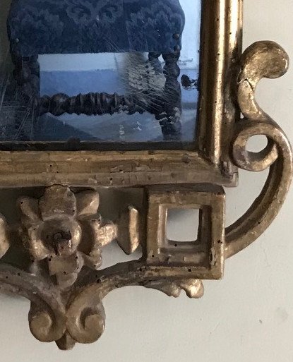 Petit Miroir Toscan Du XVIIIe Siècle. -photo-3