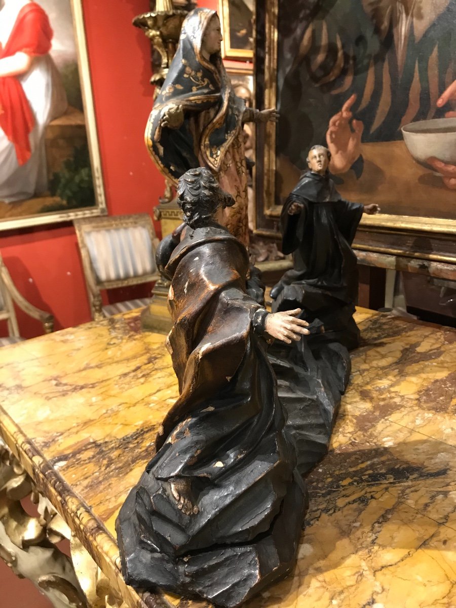 Groupe Sculptural Avec l'Ascension De La Madone. -photo-4