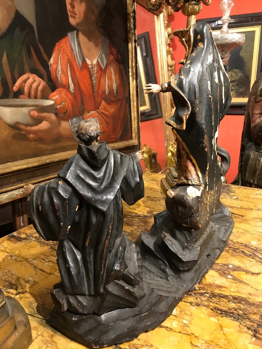 Groupe Sculptural Avec l'Ascension De La Madone. -photo-3