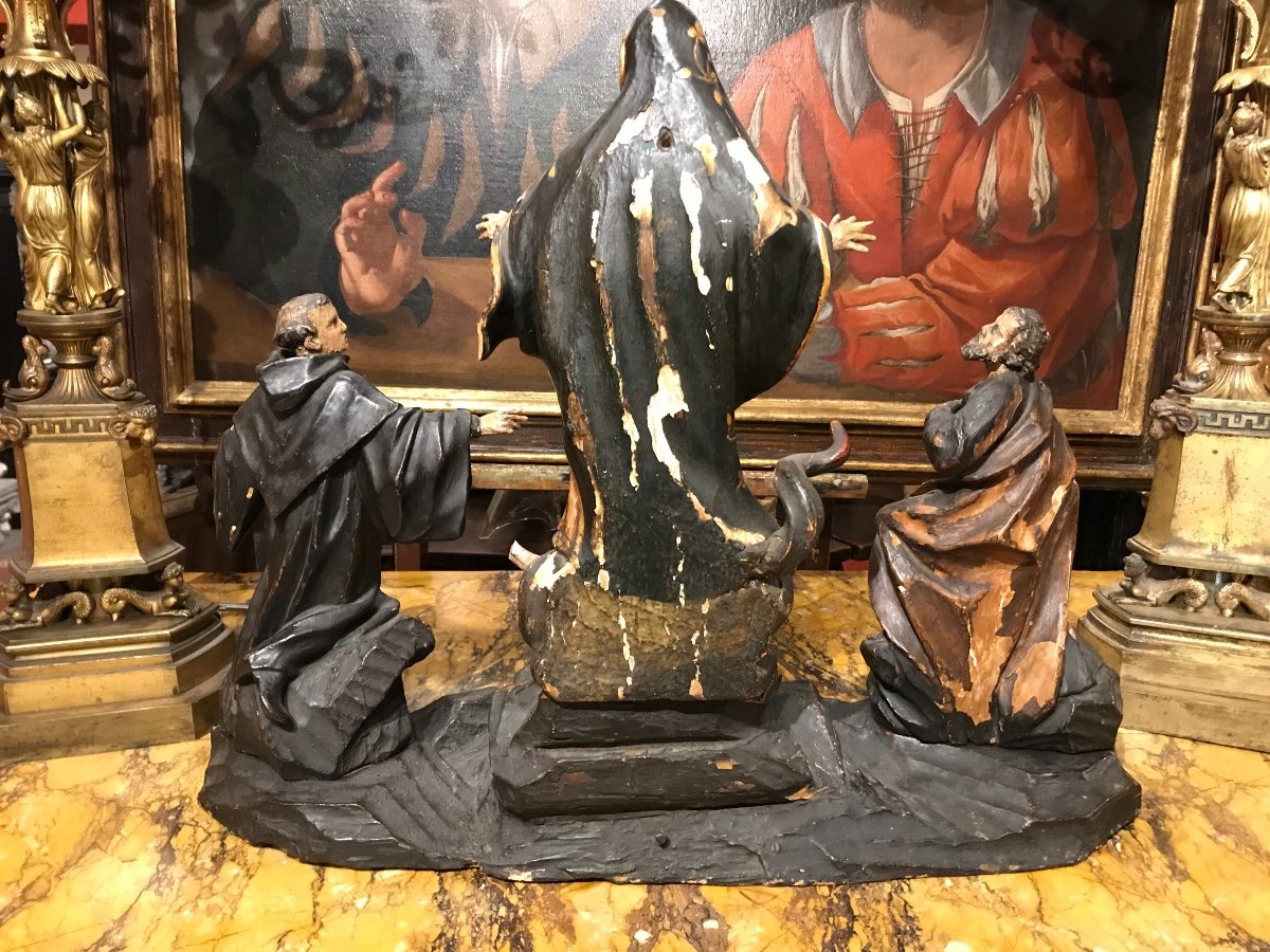 Groupe Sculptural Avec l'Ascension De La Madone. -photo-4