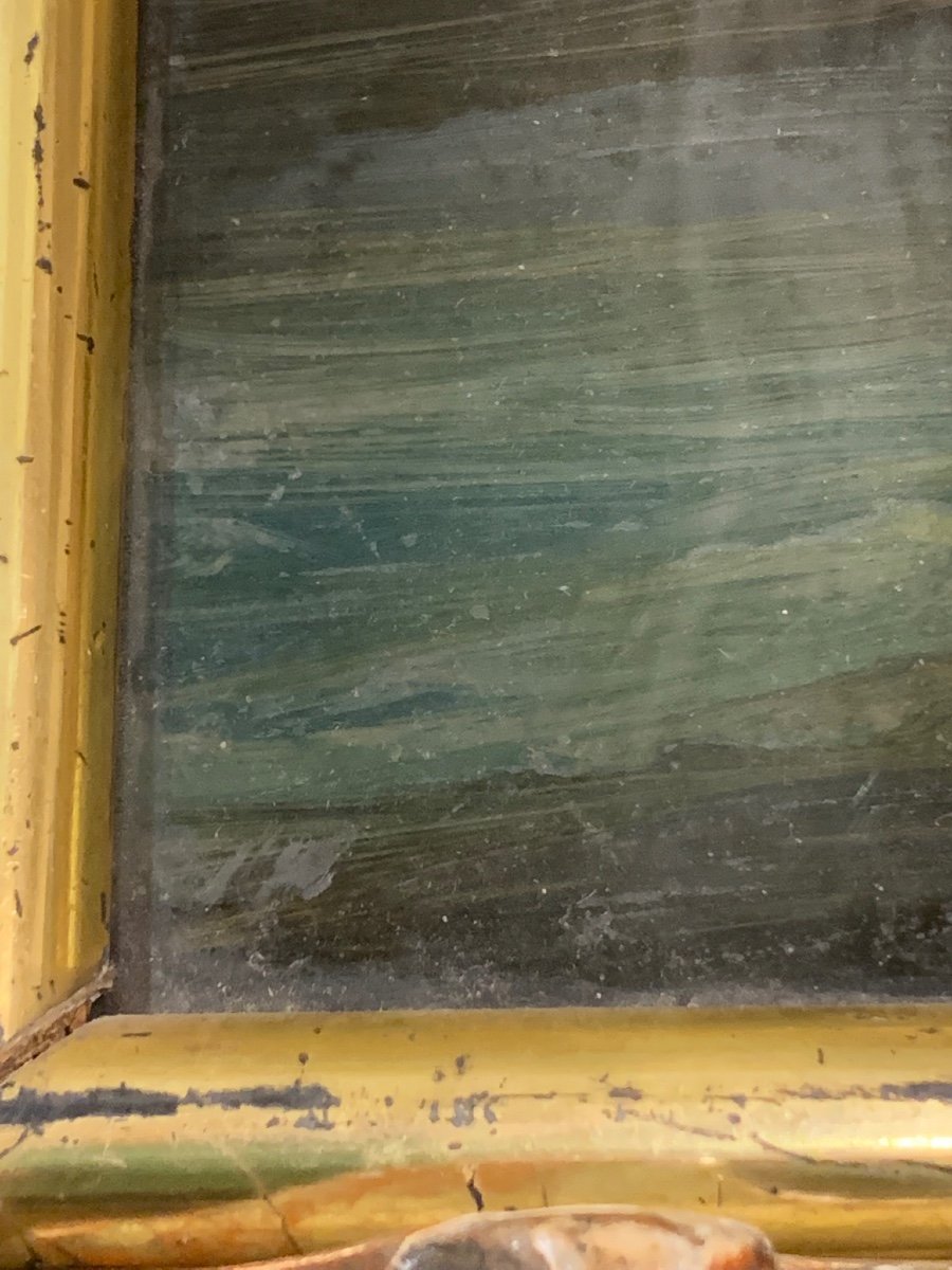 Scène De La Vie Militaire’ Huile Sur Verre, Fin XVIII Siècle  -photo-4