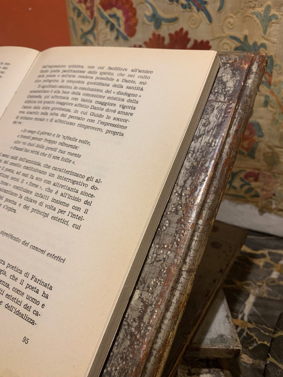 Un Lutrin De Table (pupitre De Livre) Ciselé Et Argent Doré, Italie, XVIIIe Siècle -photo-2