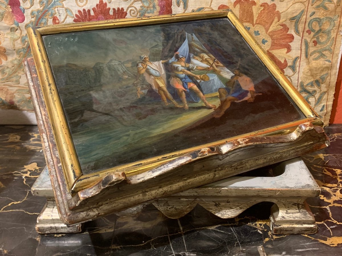 Un Lutrin De Table (pupitre De Livre) Ciselé Et Argent Doré, Italie, XVIIIe Siècle -photo-4