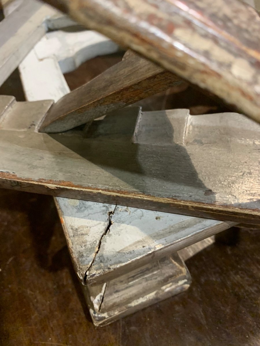 Un Lutrin De Table (pupitre De Livre) Ciselé Et Argent Doré, Italie, XVIIIe Siècle -photo-7