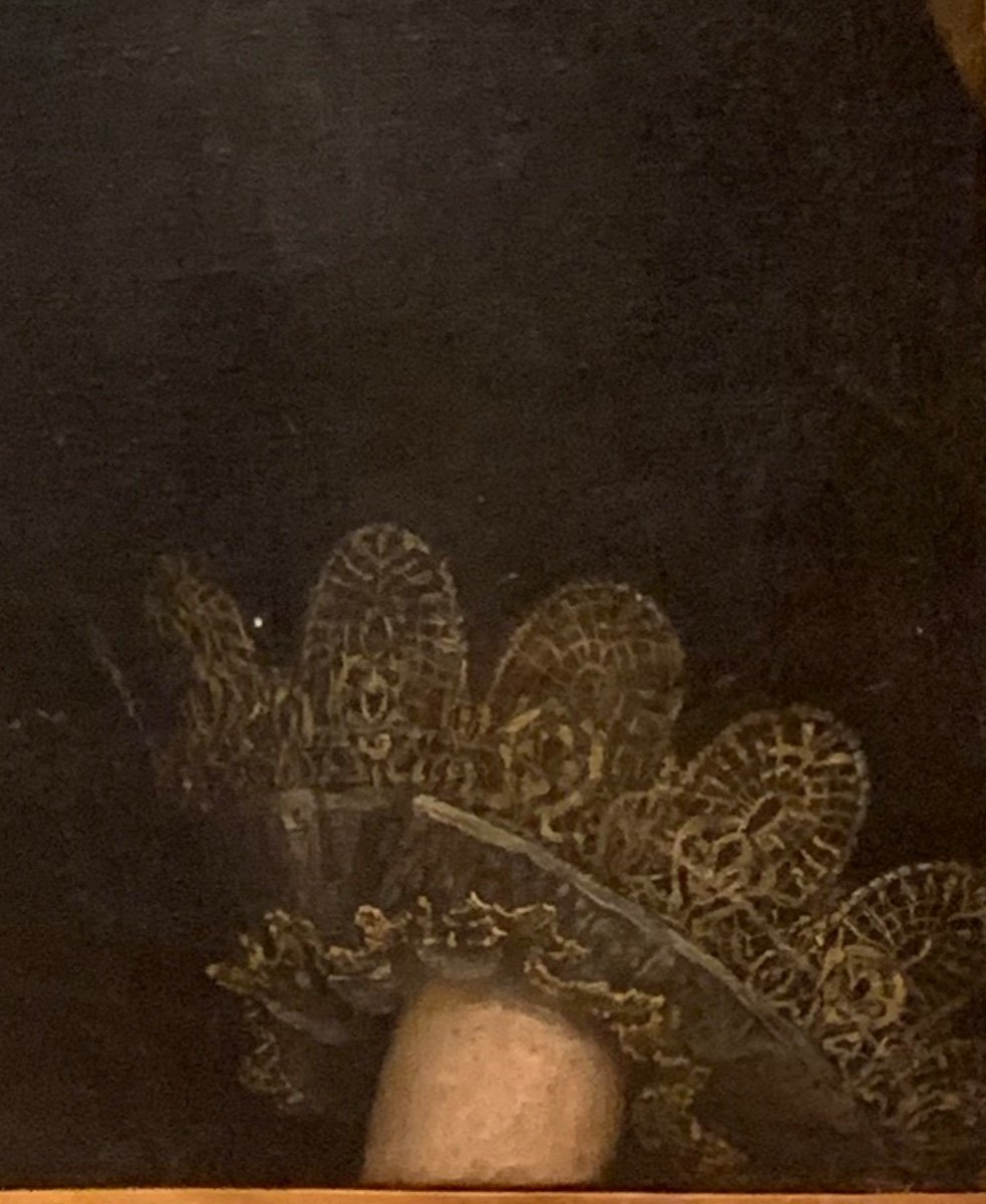 Portrait d'Une Noble Dame, école Florentine, Huile Sur Toile Fin XVIe Siècle   -photo-6