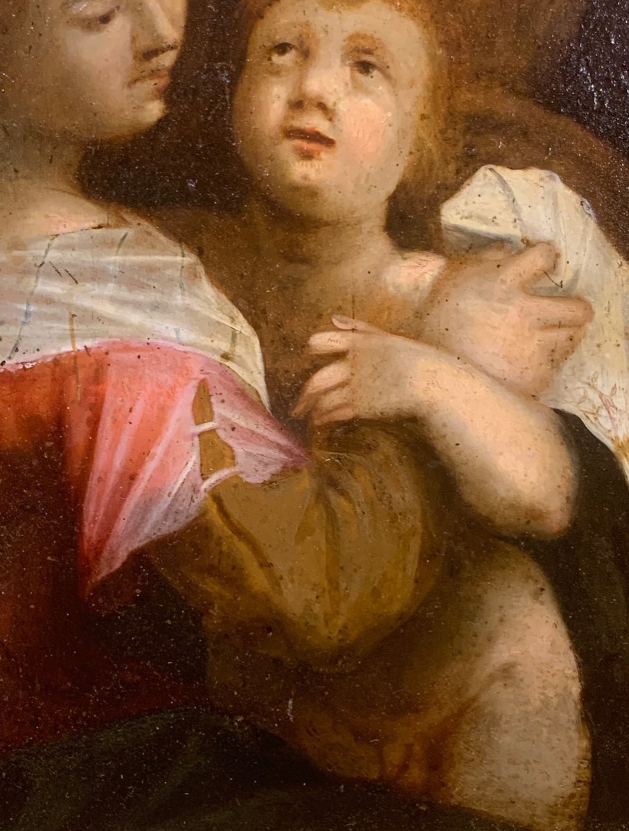 école De Prague, Peinture à l'Huile Sur Panneau De Cuivre, XVIIe Siècle -photo-2