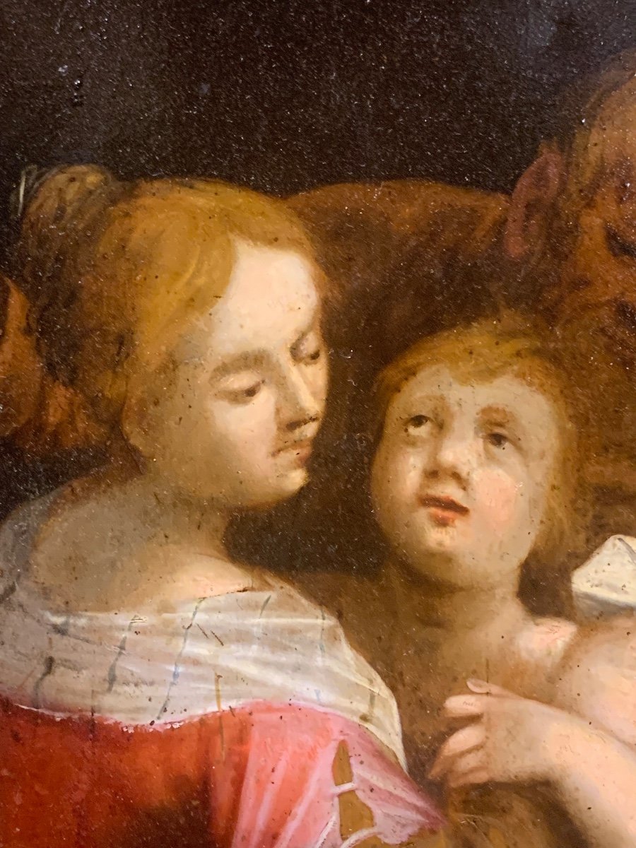 école De Prague, Peinture à l'Huile Sur Panneau De Cuivre, XVIIe Siècle -photo-1