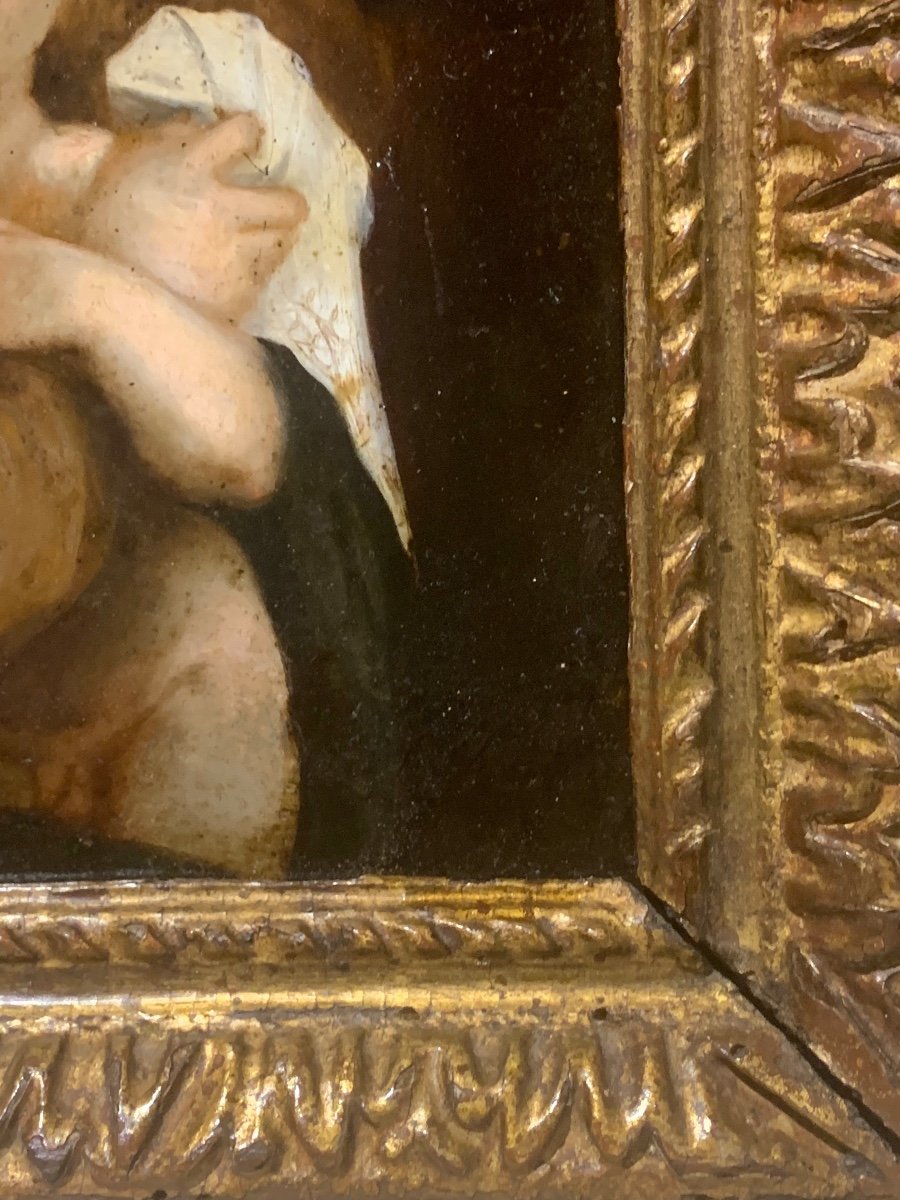école De Prague, Peinture à l'Huile Sur Panneau De Cuivre, XVIIe Siècle -photo-3