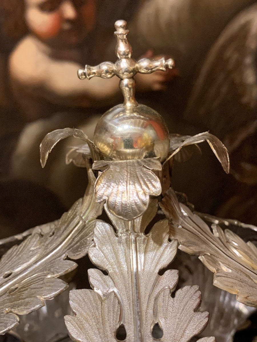 Couronne En Argent, Poinçonnée Scheggi, Florence Début Du XIXe Siècle.  -photo-2