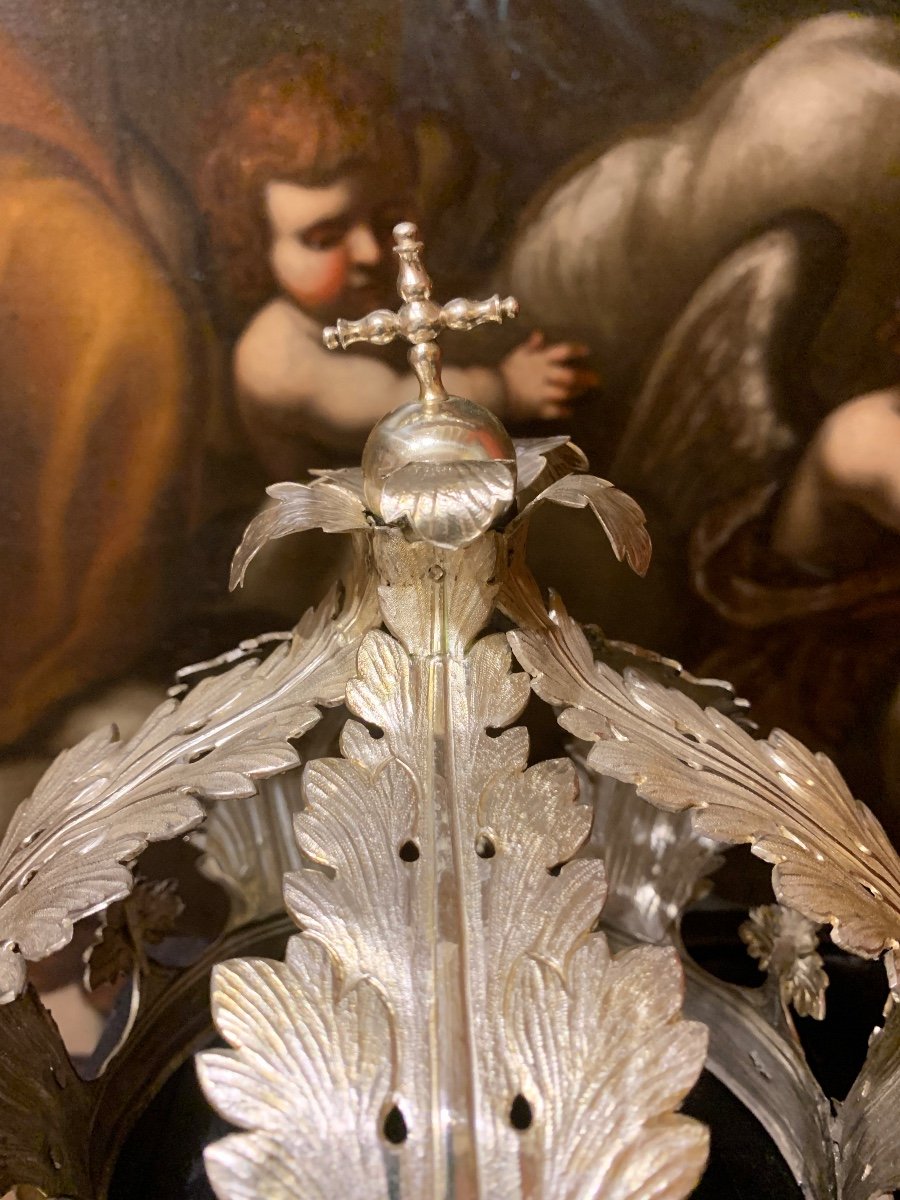 Couronne En Argent, Poinçonnée Scheggi, Florence Début Du XIXe Siècle.  -photo-6