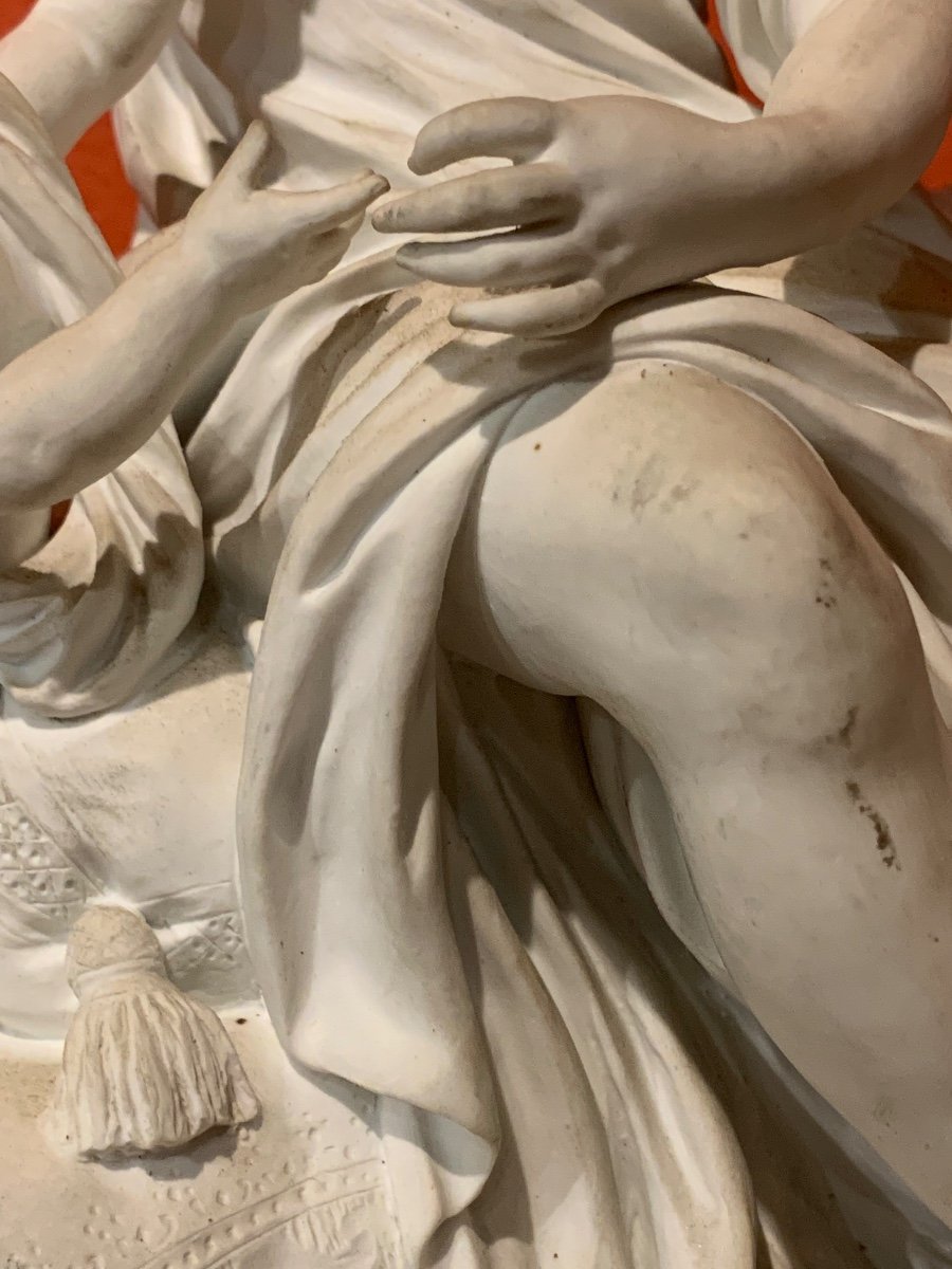 Statuette En Biscuit De Sevres Josse-françois-joseph Le Riche (1741-1812) Vers 1780-1790-photo-2