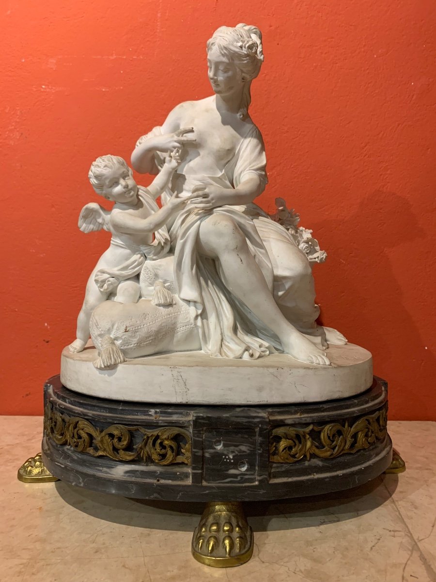 Statuette En Biscuit De Sevres Josse-françois-joseph Le Riche (1741-1812) Vers 1780-1790