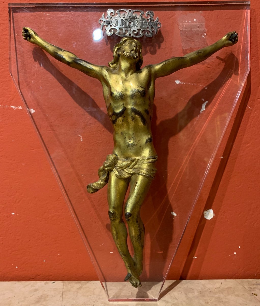 Corpus Christi En Bronze Doré, Italie Centrale, Fin XVIe Siècle  