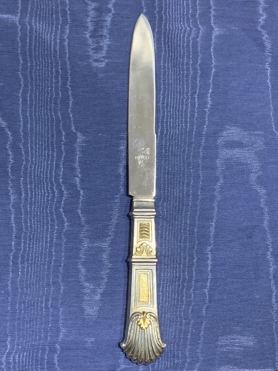 An Italian Silver Cutlery Set, Rome 1840  -photo-2