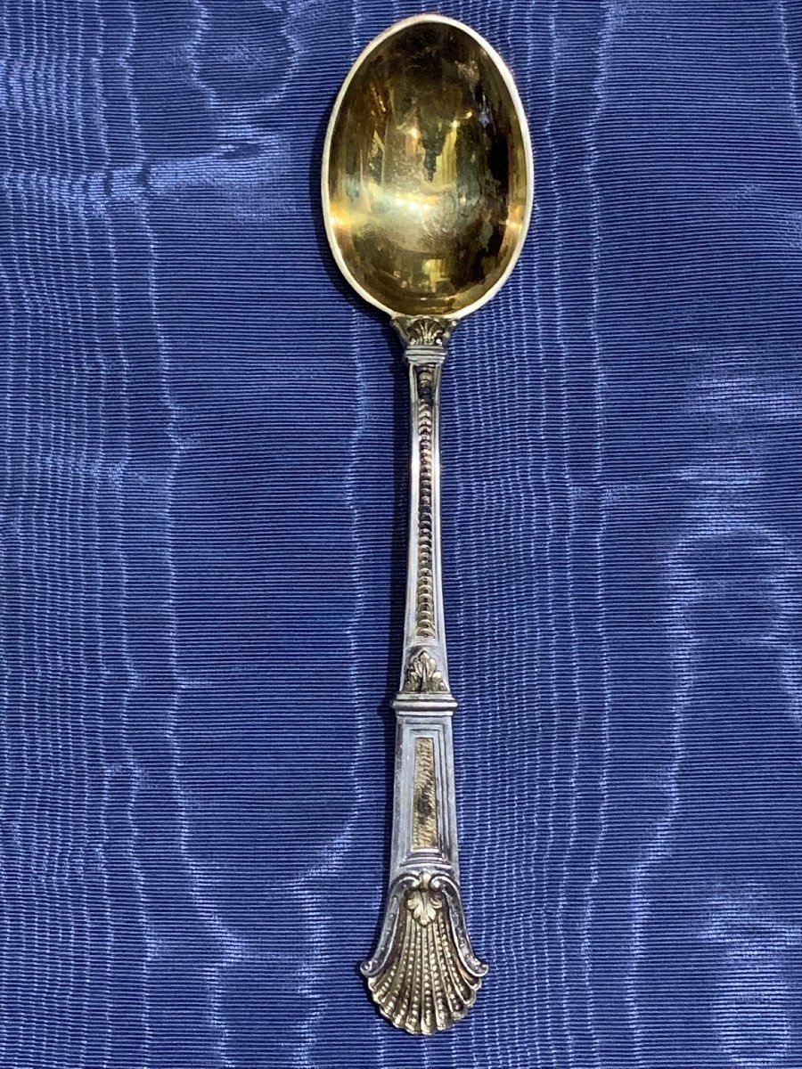 An Italian Silver Cutlery Set, Rome 1840  -photo-4