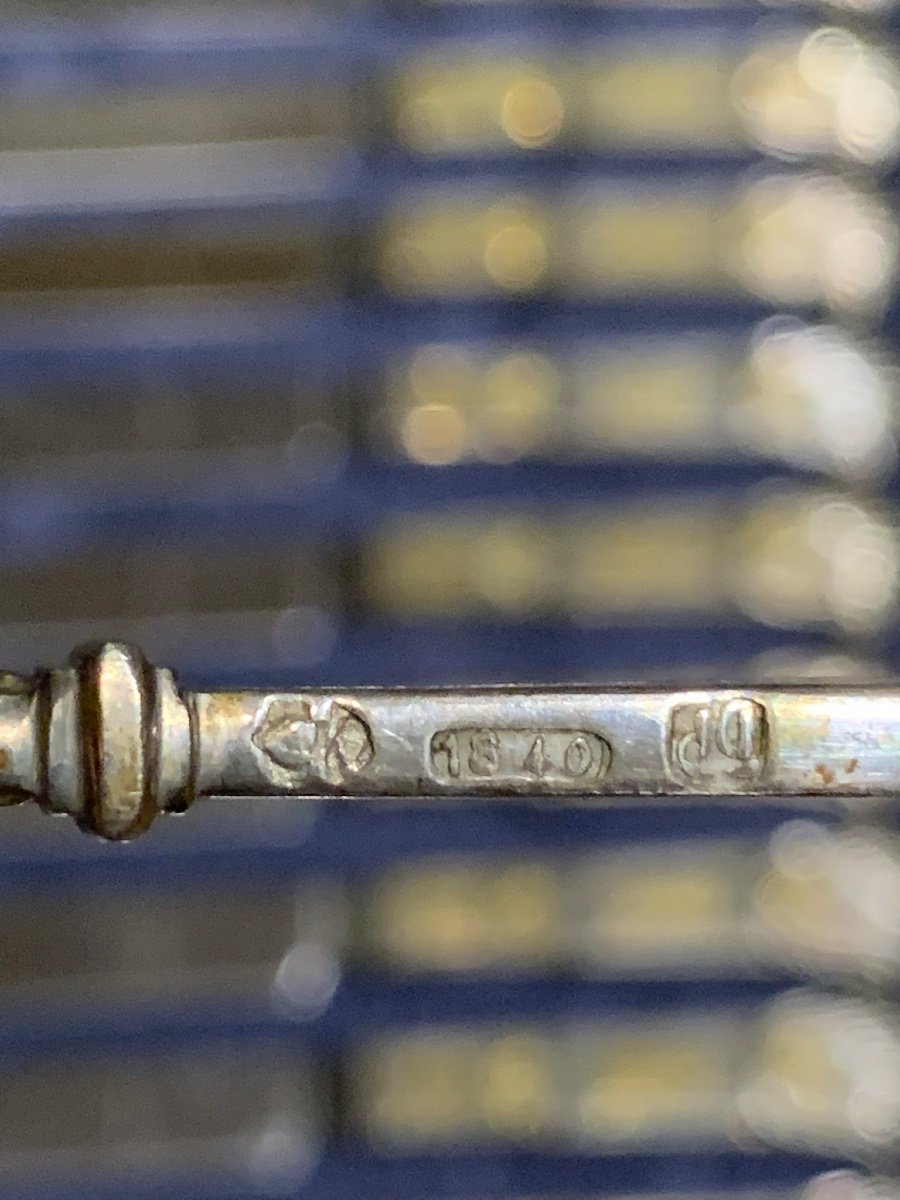 An Italian Silver Cutlery Set, Rome 1840  -photo-8
