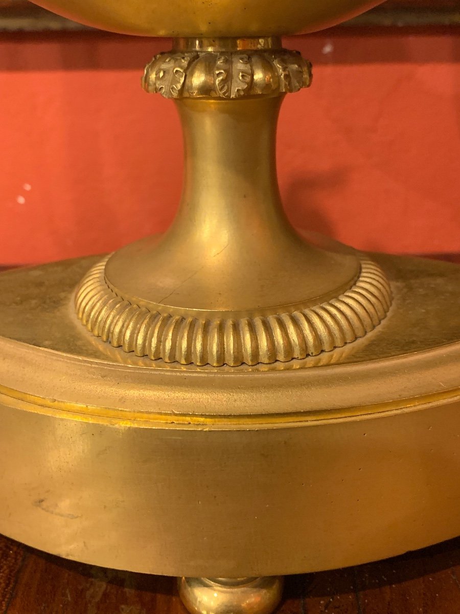 Orologio da mensola in bronzo Impero Ormolu, Francia Inizio XIX secolo. -photo-2