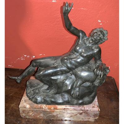 Statue De Satyre En Bronze.  Fin XVIII Siècle