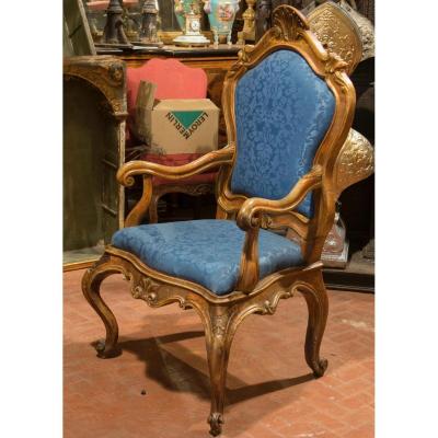 Fauteuil. Italie. XVIII