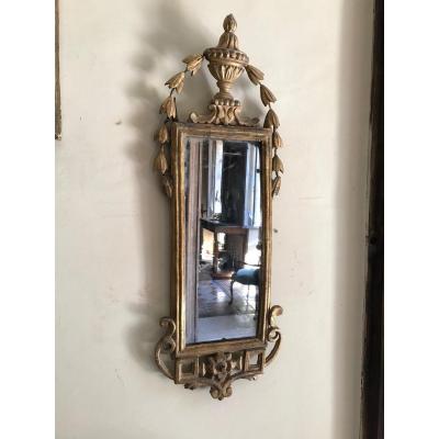 Petit Miroir Toscan Du XVIIIe Siècle. 