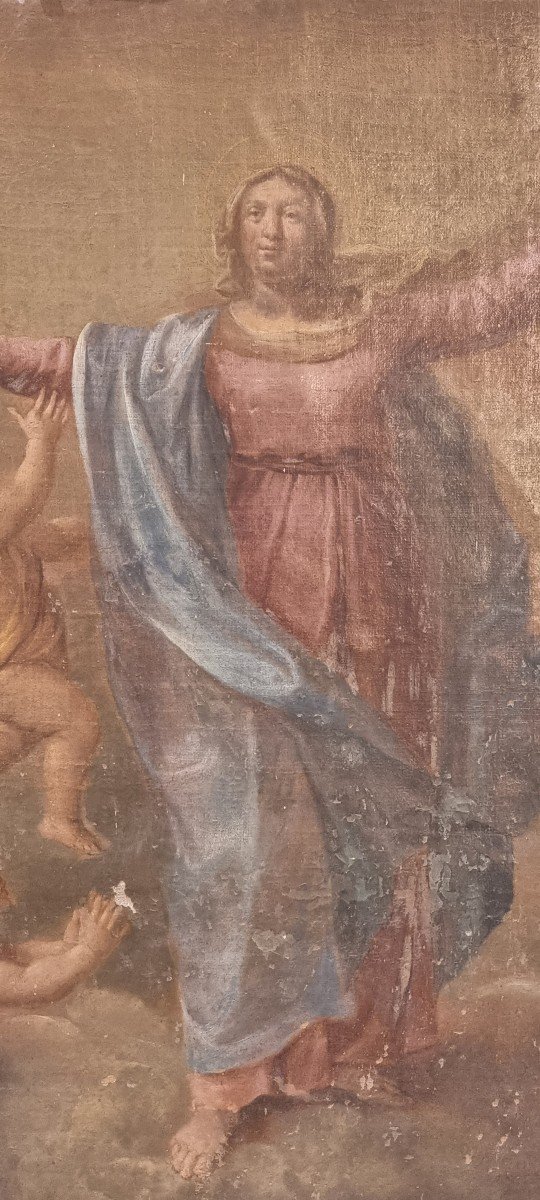 Assunzione della Vergine, Olio su tela, Epoca '700-photo-2