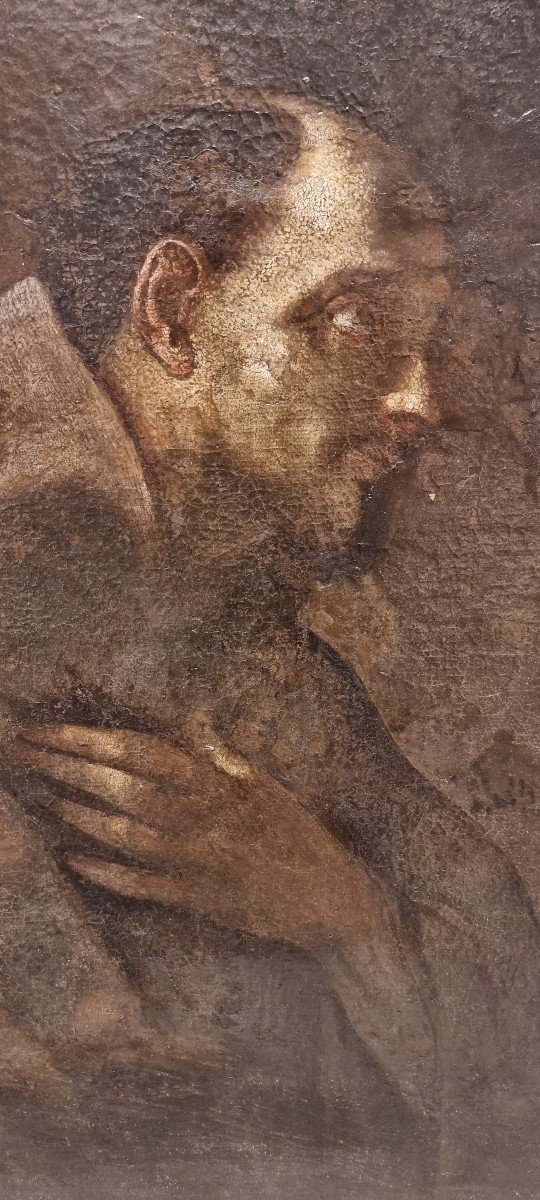 San Francesco - Olio su tela - Epoca '600-photo-3