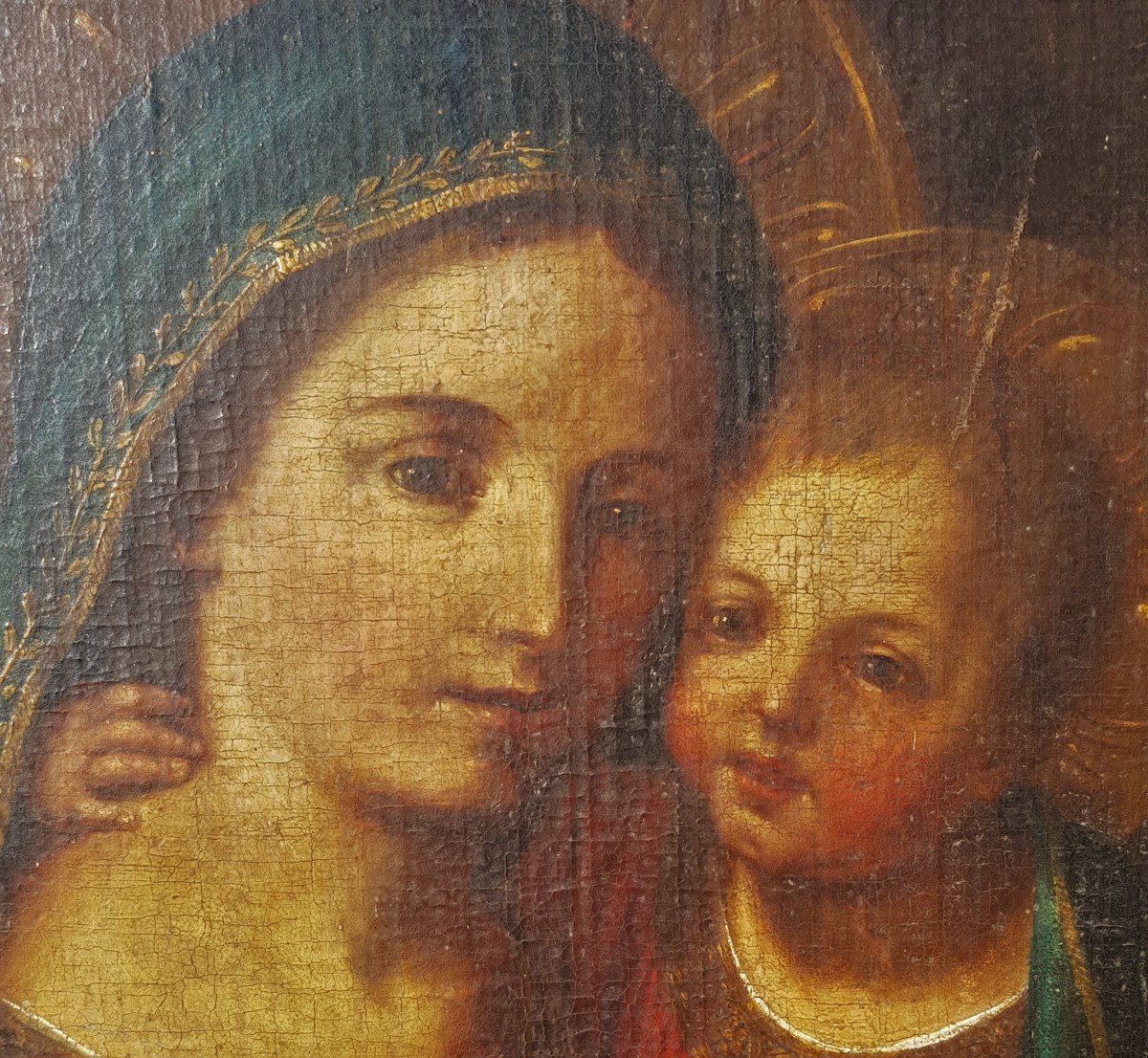 Madonna con bambino, Olio su tela, Epoca '700-photo-4