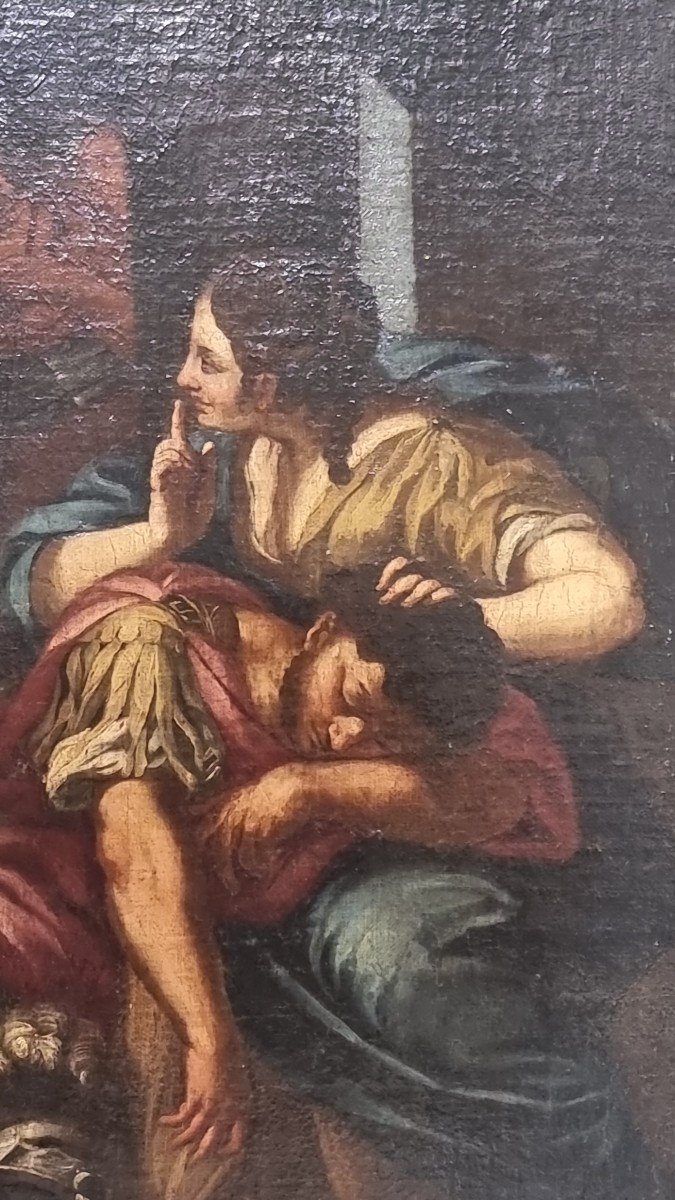 Dalila e Sansone, Olio su tela, Epoca '600-photo-6