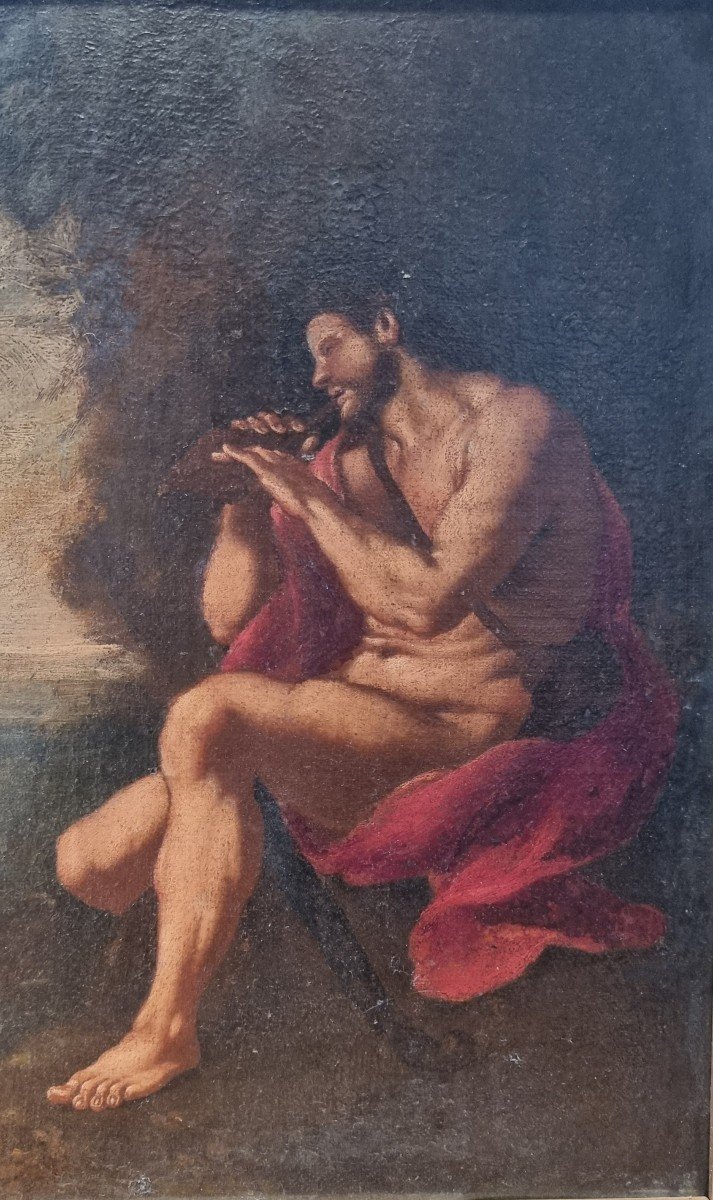 Scena mitologica, Olio su tela, Periodo neoclassico-photo-2