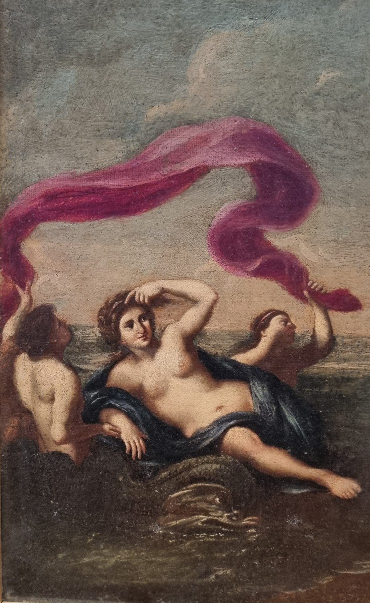 Scena mitologica, Olio su tela, Periodo neoclassico-photo-3
