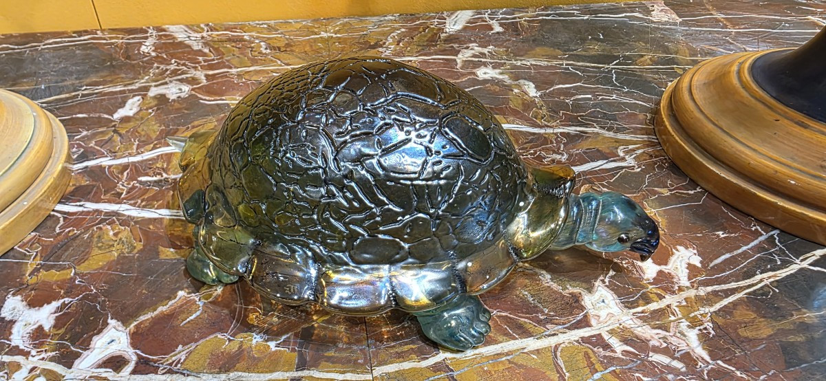scultura in vetro di Murano raffigurante Tartaruga-photo-2