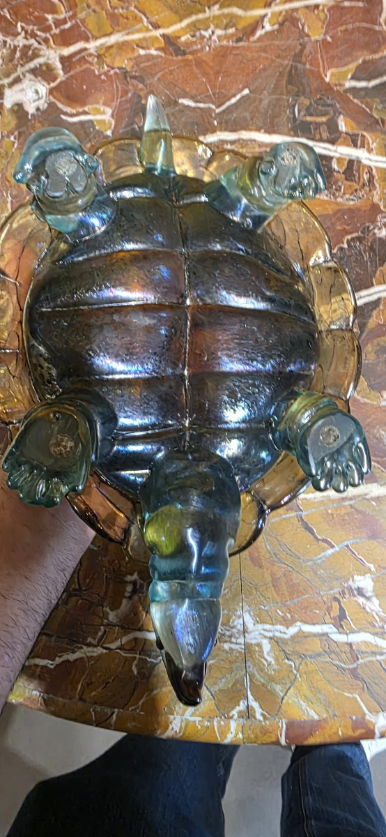 scultura in vetro di Murano raffigurante Tartaruga-photo-3