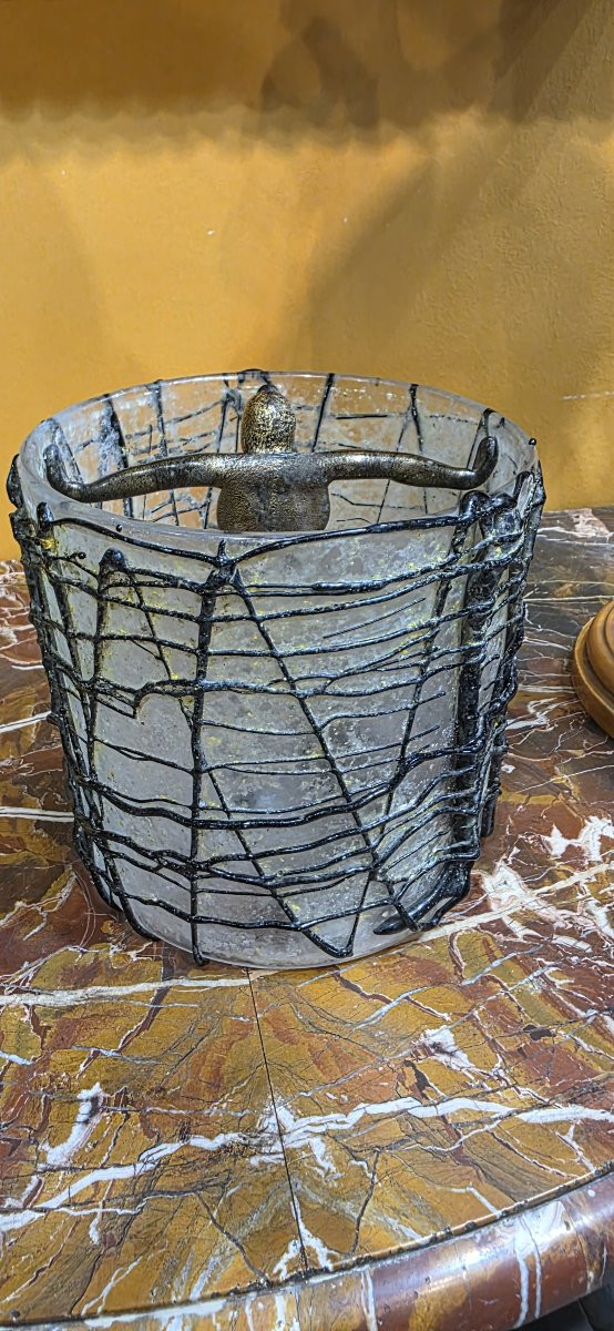 Vaso in vetro di Murano, Firmato-photo-2