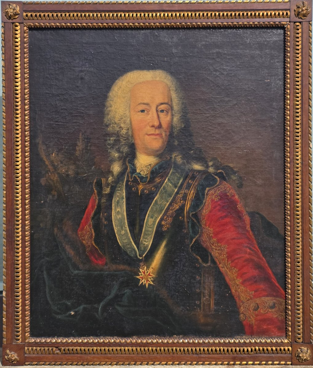 Ritratto di Landgrave Ernst Ludwig of Hesse, Olio su tela,Epoca '700-photo-3