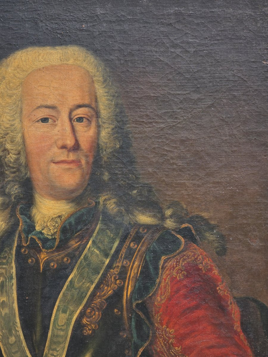 Ritratto di Landgrave Ernst Ludwig of Hesse, Olio su tela,Epoca '700-photo-2