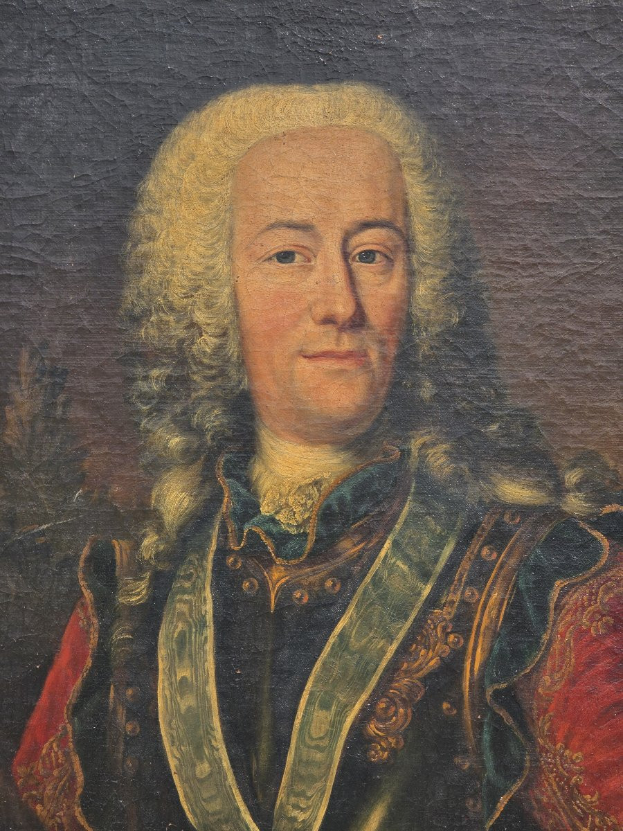 Ritratto di Landgrave Ernst Ludwig of Hesse, Olio su tela,Epoca '700-photo-3