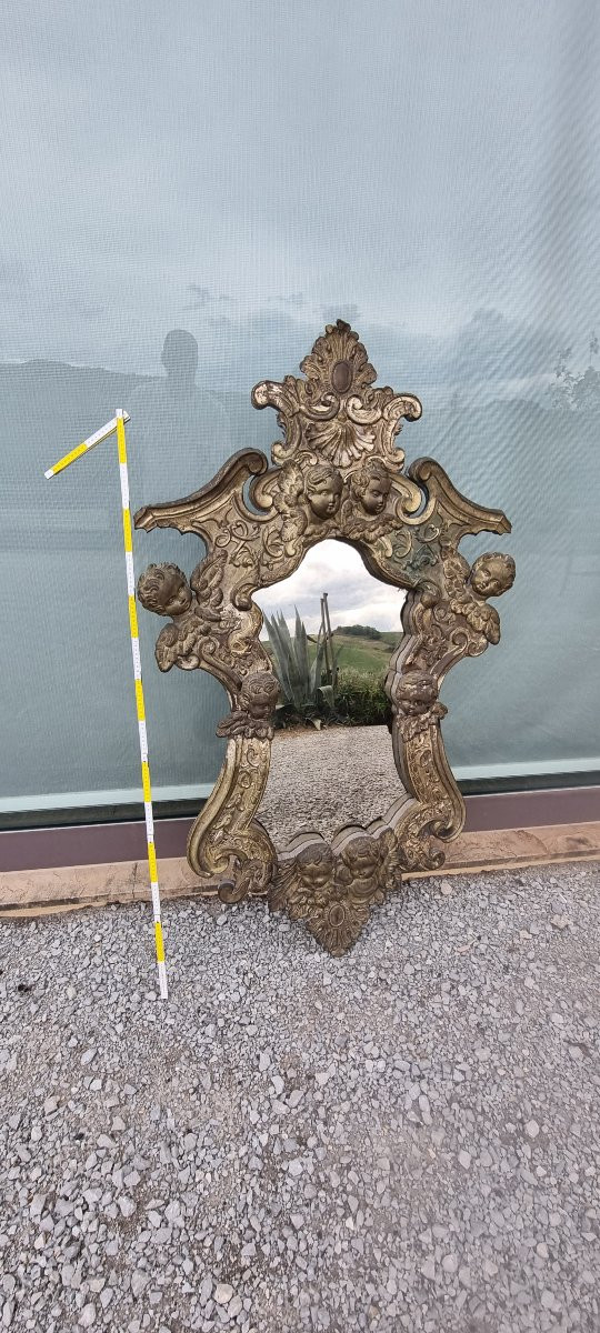 Specchiera placcata in argento, Epoca '700-photo-2