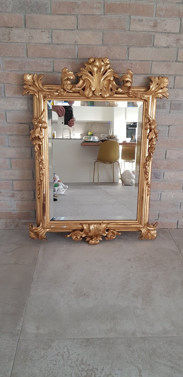 Specchiera Dorata e Intagliata - Epoca '800-photo-5