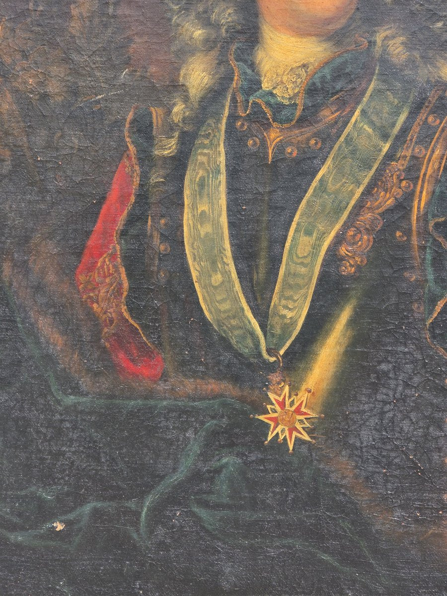 Ritratto di Landgrave Ernst Ludwig of Hesse, Olio su tela,Epoca '700-photo-2