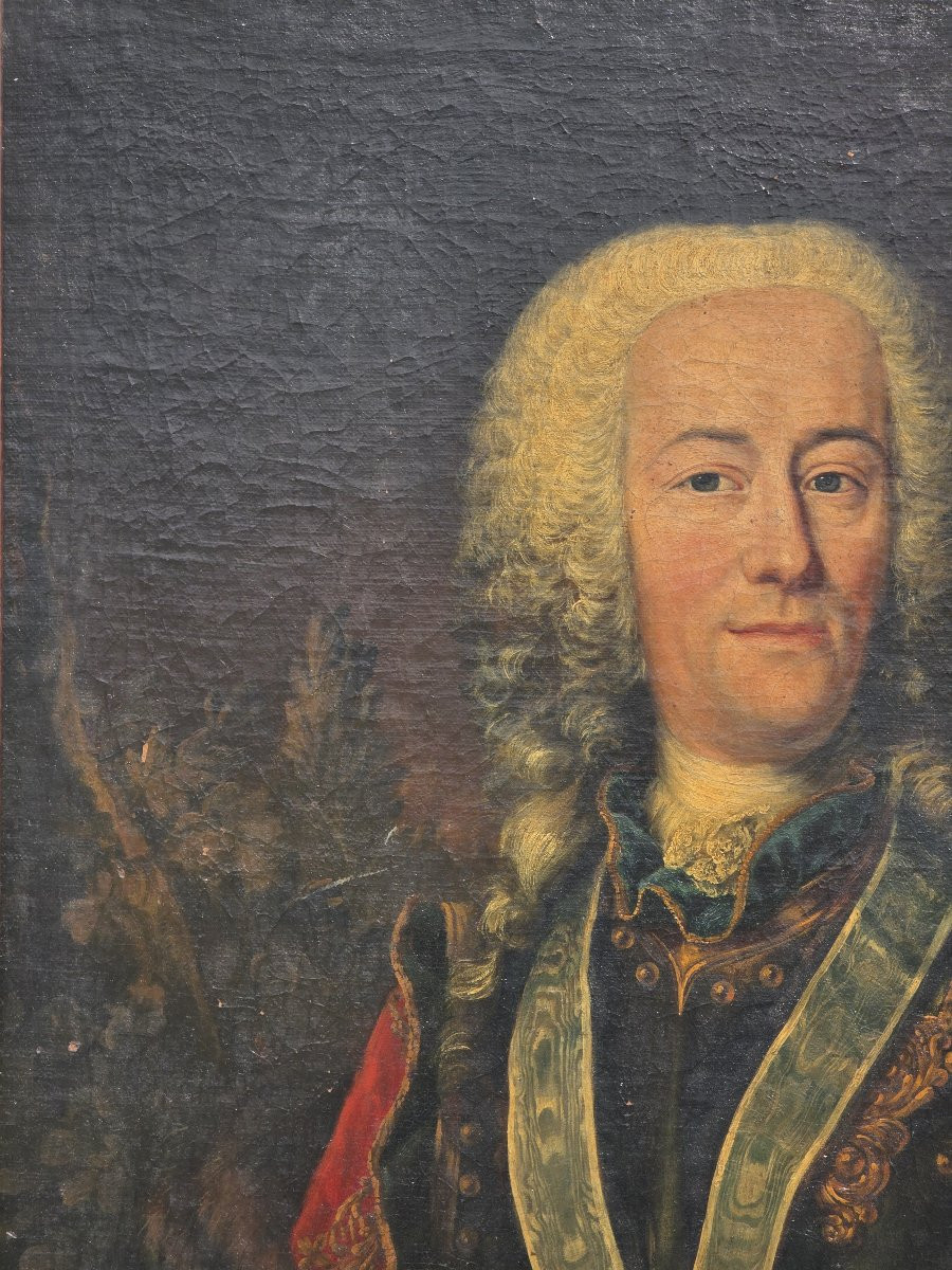 Ritratto di Landgrave Ernst Ludwig of Hesse, Olio su tela,Epoca '700-photo-3