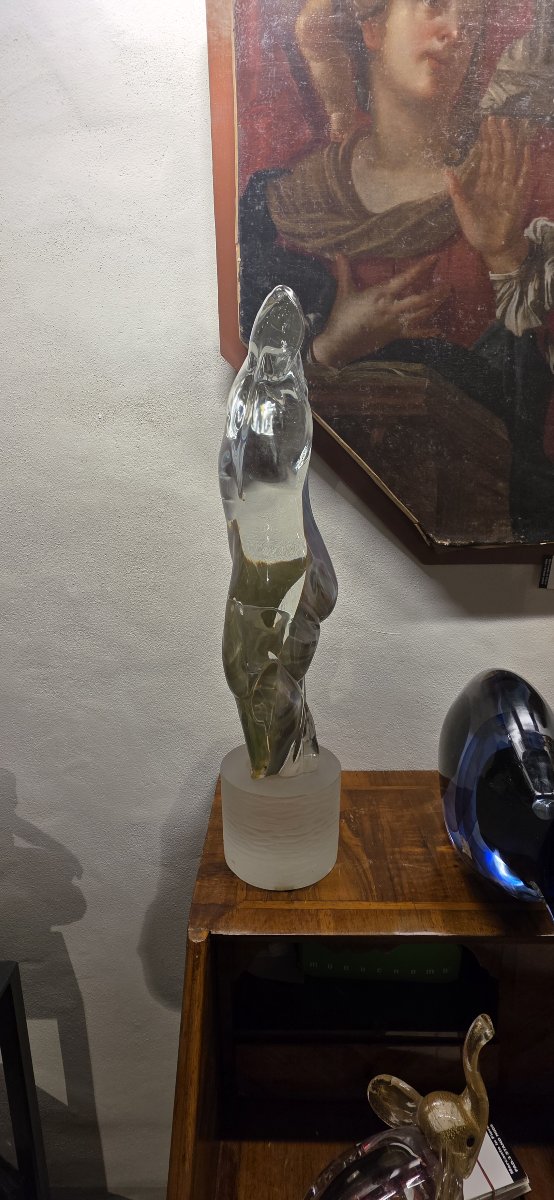 importante busto in vetro di murano-photo-4