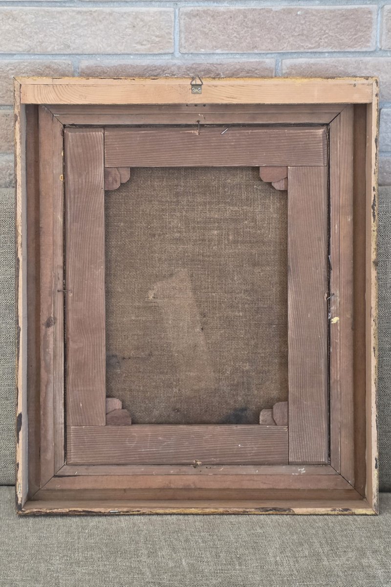 Ritratto di filosofo di profilo - Attribuito ad Antonio Amorosi (1660-1738) - Olio su tela XVII-photo-1