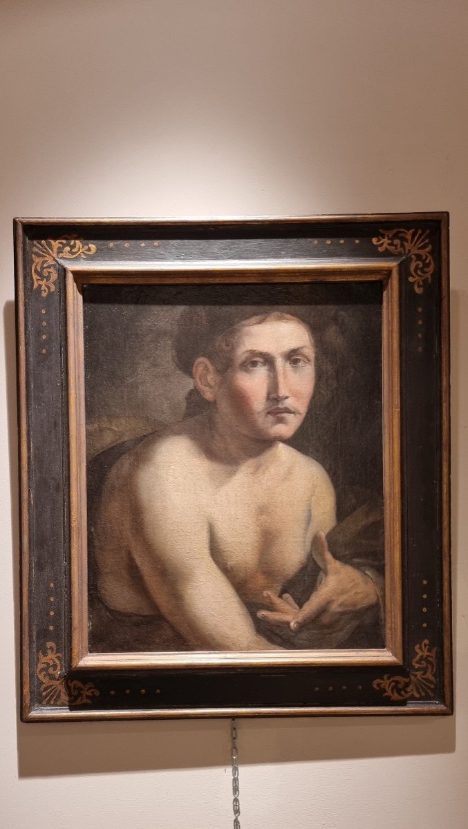 Portrait d'Un Jeune Homme, Huile Sur Toile, XVIIe Siècle