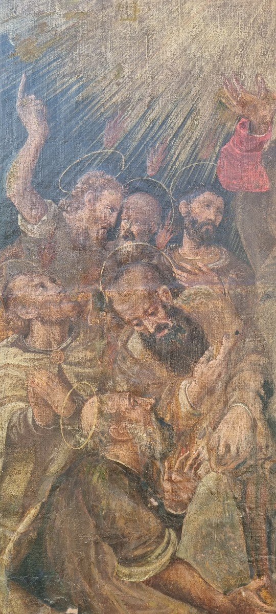 Madonna con apostoli, Olio su tela, Epoca '600-photo-2