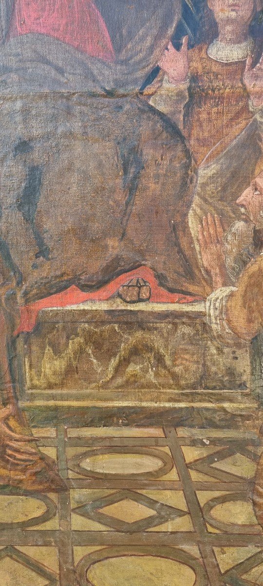 Madonna con apostoli, Olio su tela, Epoca '600-photo-2